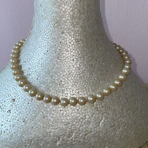 ‎Vtg 50s/60s faux pearl choker necklace